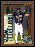 Rickey Henderson #163 2002 Topps Opening Day San Diego Padres