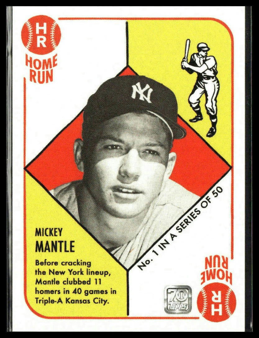 Mickey Mantle #1 2021 Topps x Mickey Mantle New York Yankees