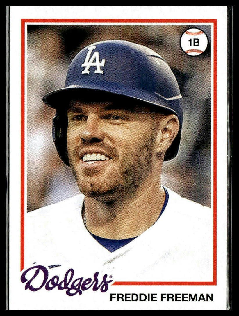 Freddie Freeman #107 2022 Topps Archives Los Angeles Dodgers