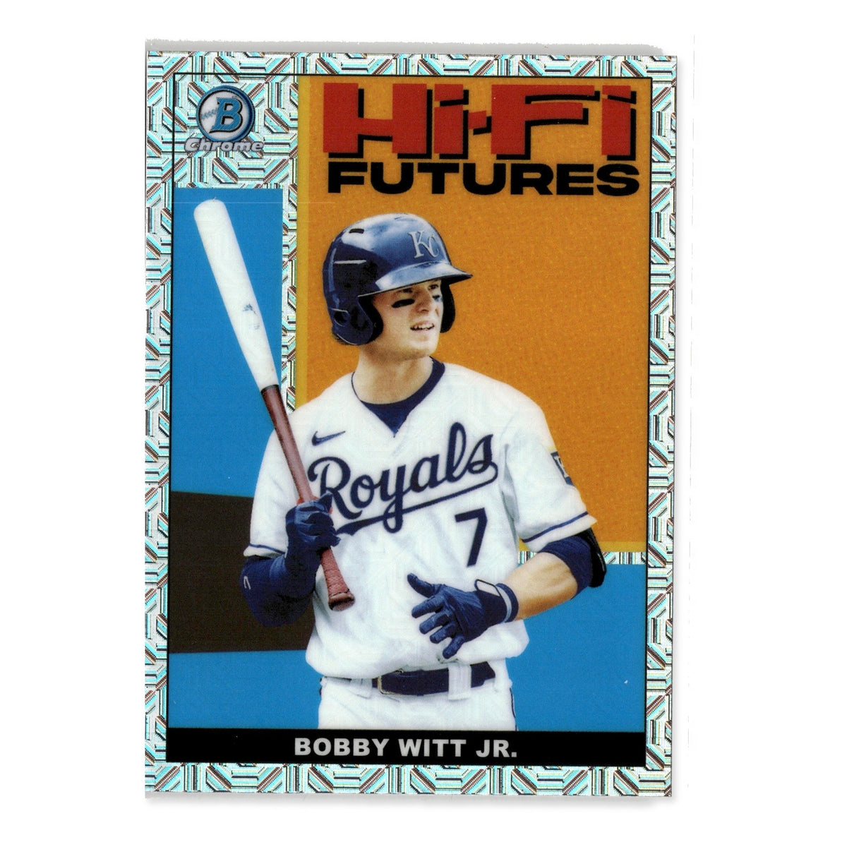Bobby Witt Jr. #HIFI-5 Hi-Fi Futures Mojo Refractor 2022 Bowman Royals