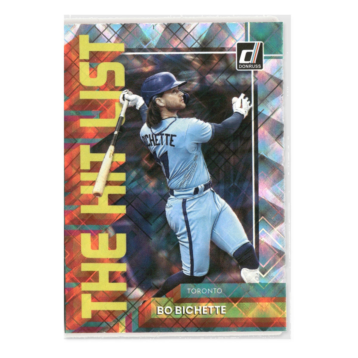 Bo Bichette #THL-5 The Hit List Silver 2022 Donruss #/349 Toronto Blue Jays
