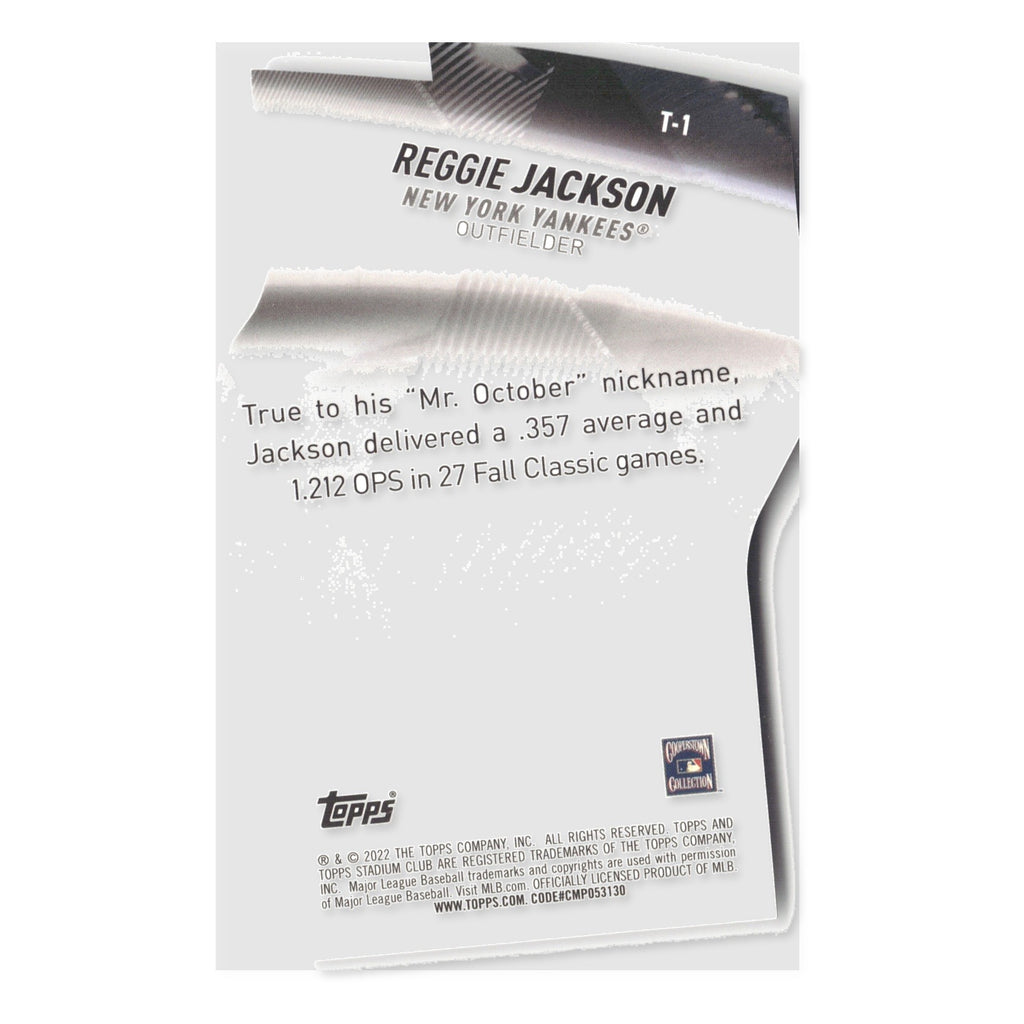 Reggie Jackson #T-1 Triumvirates 2022 Stadium Club New York Yankees