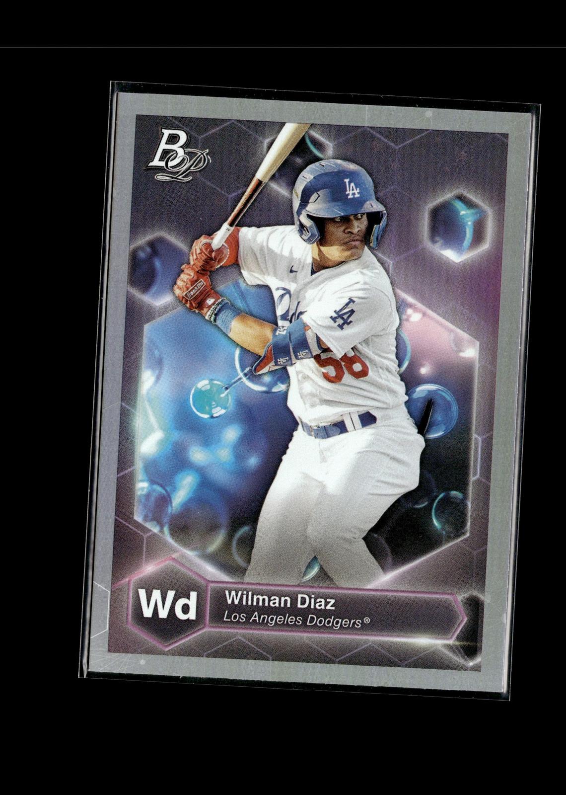 Wilman Diaz #PE-1 Precious Elements 2022 Bowman Platinum Los Angeles Dodgers