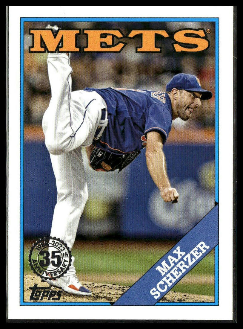 Max Scherzer #T88-2 1988 Topps Baseball 35th Anniversary 2023 Topps Mets