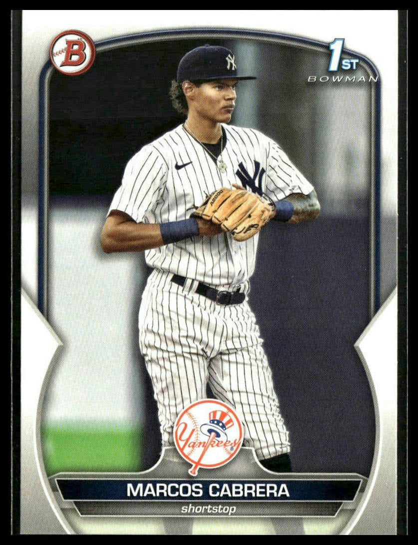 Marcos Cabrera #BP-46 Prospects 2023 Bowman New York Yankees