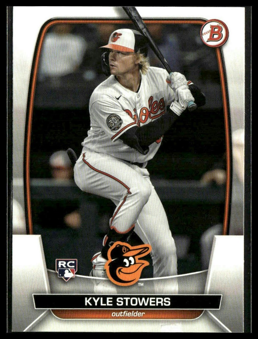 Kyle Stowers #56 2023 Bowman Baltimore Orioles RC
