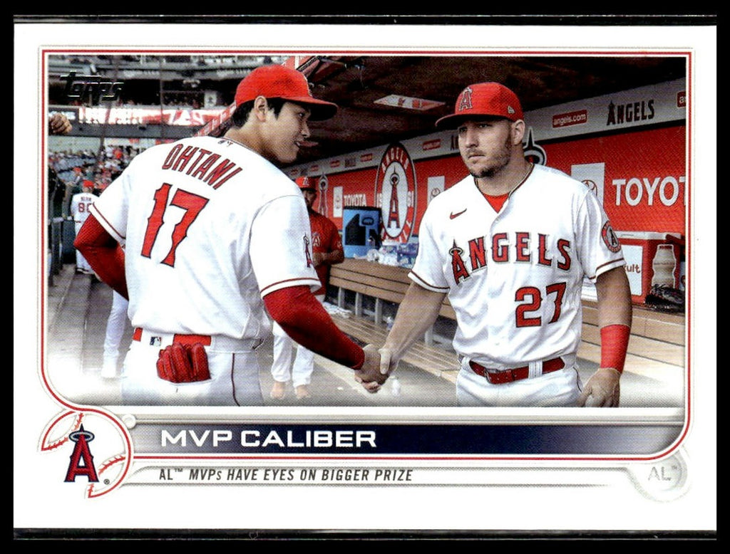 MVP Caliber (Mike Trout / Shohei Ohtani) #US115 2022 Topps Update Angels