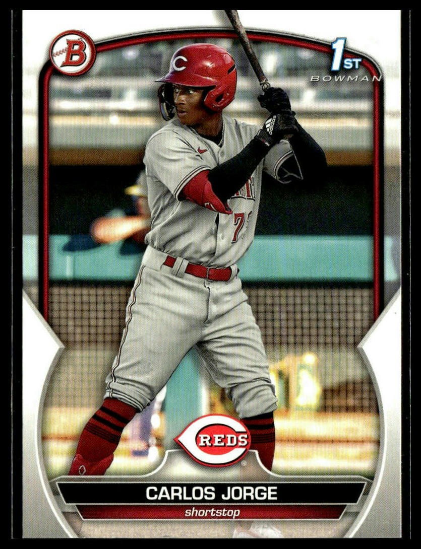 Carlos Jorge #BP-120 Prospects 2023 Bowman Cincinnati Reds