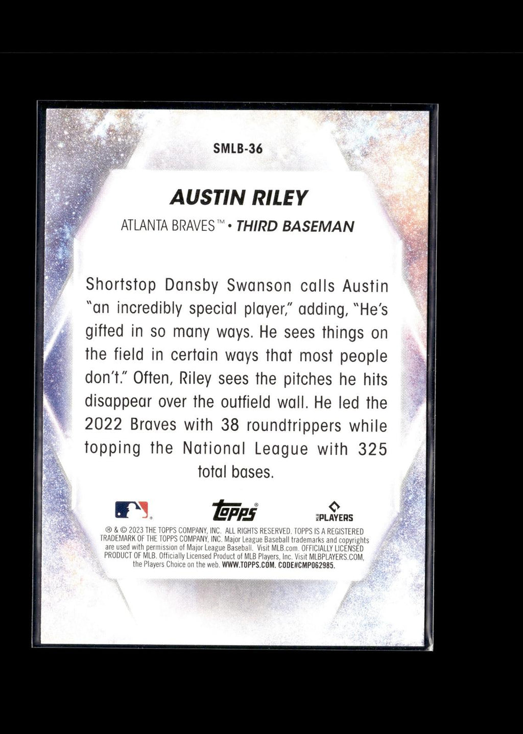 Austin Riley #SMLB-36 Stars of MLB 2023 Topps Atlanta Braves