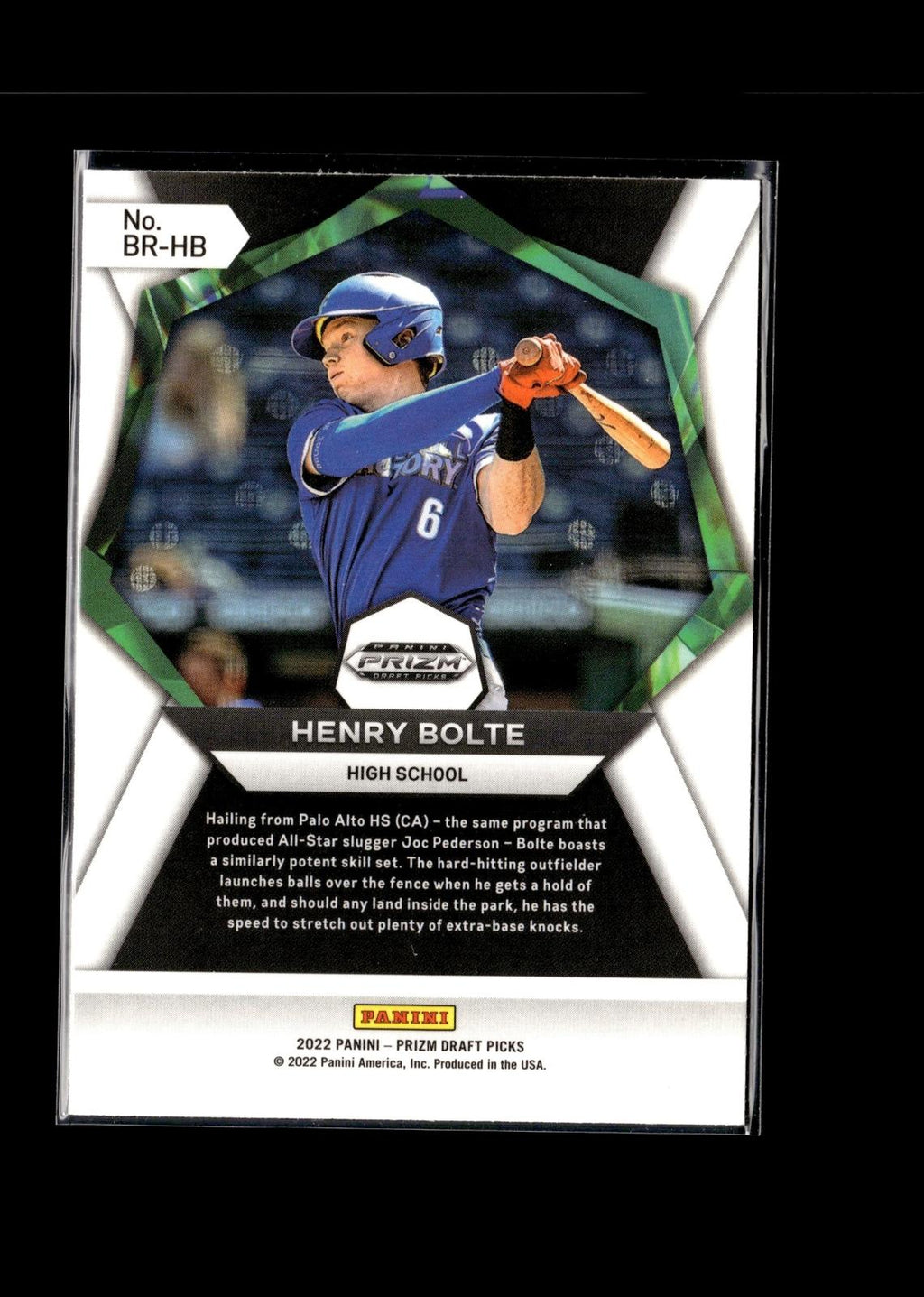 Henry Bolte #BR-HB Brilliance 2022 Panini Prizm Draft Picks