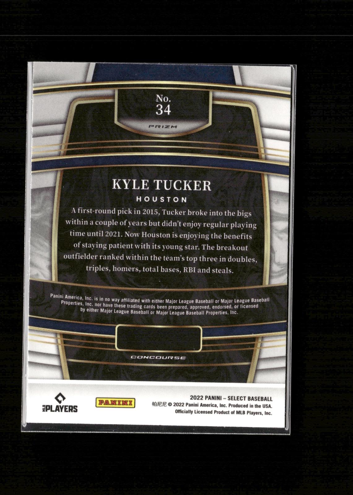 Kyle Tucker #34 Scope 2022 Panini Select Houston Astros