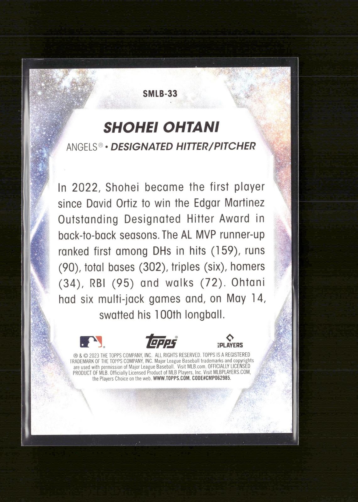 Shohei Ohtani #SMLB-33 Stars of MLB 2023 Topps Los Angeles Angels