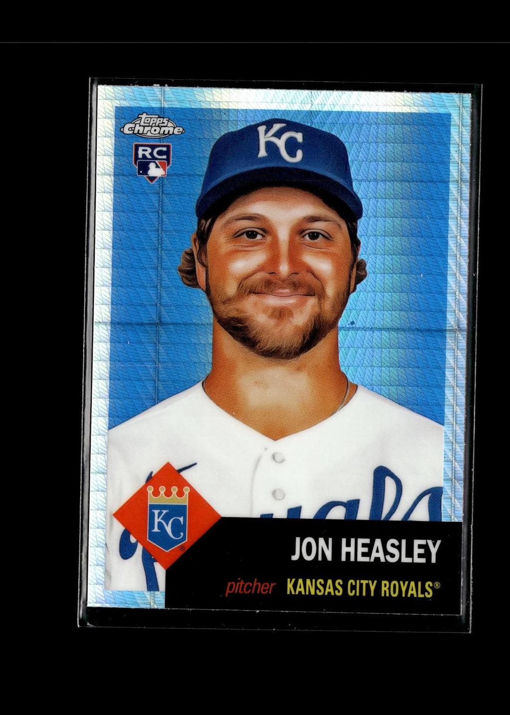 Jon Heasley #266 Prism Refractor 2022 Topps Chrome Anniversary Royals RC