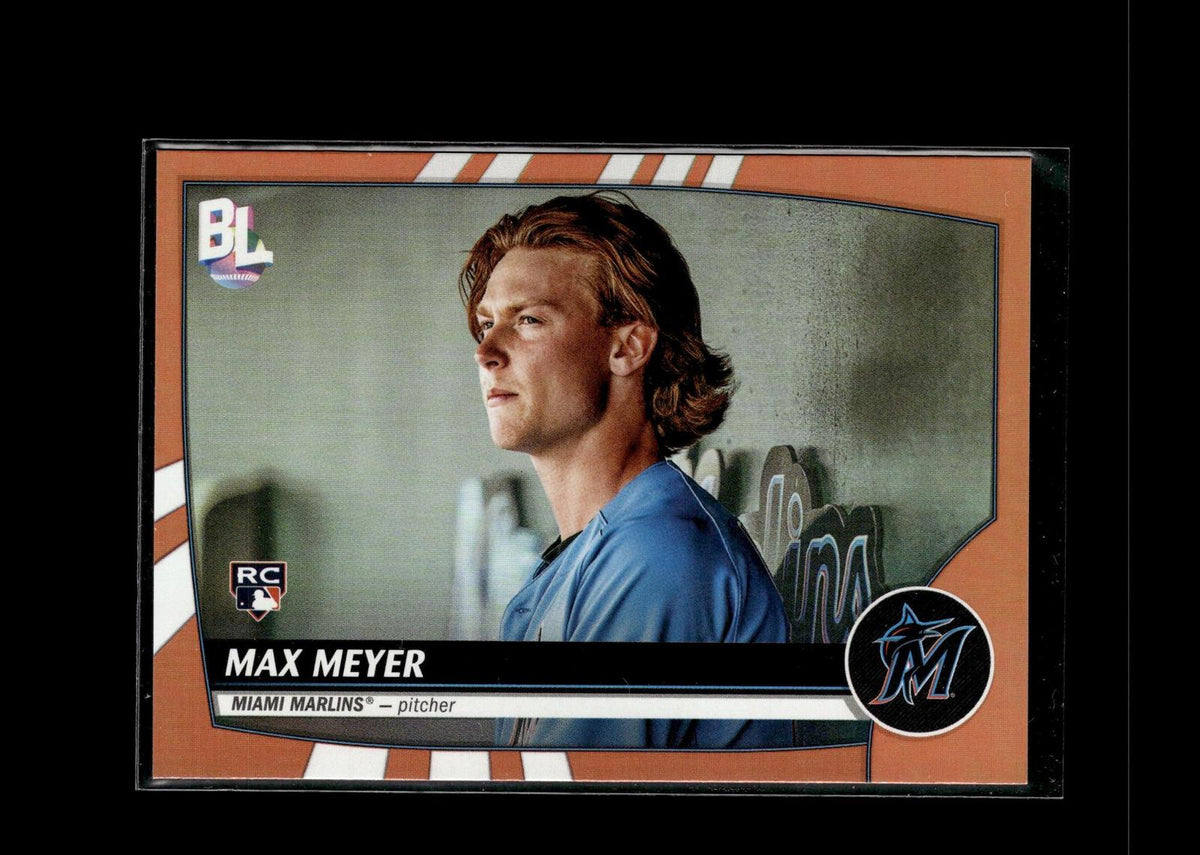 Max Meyer #206 Electric Orange 2023 Topps Big League Miami Marlins
