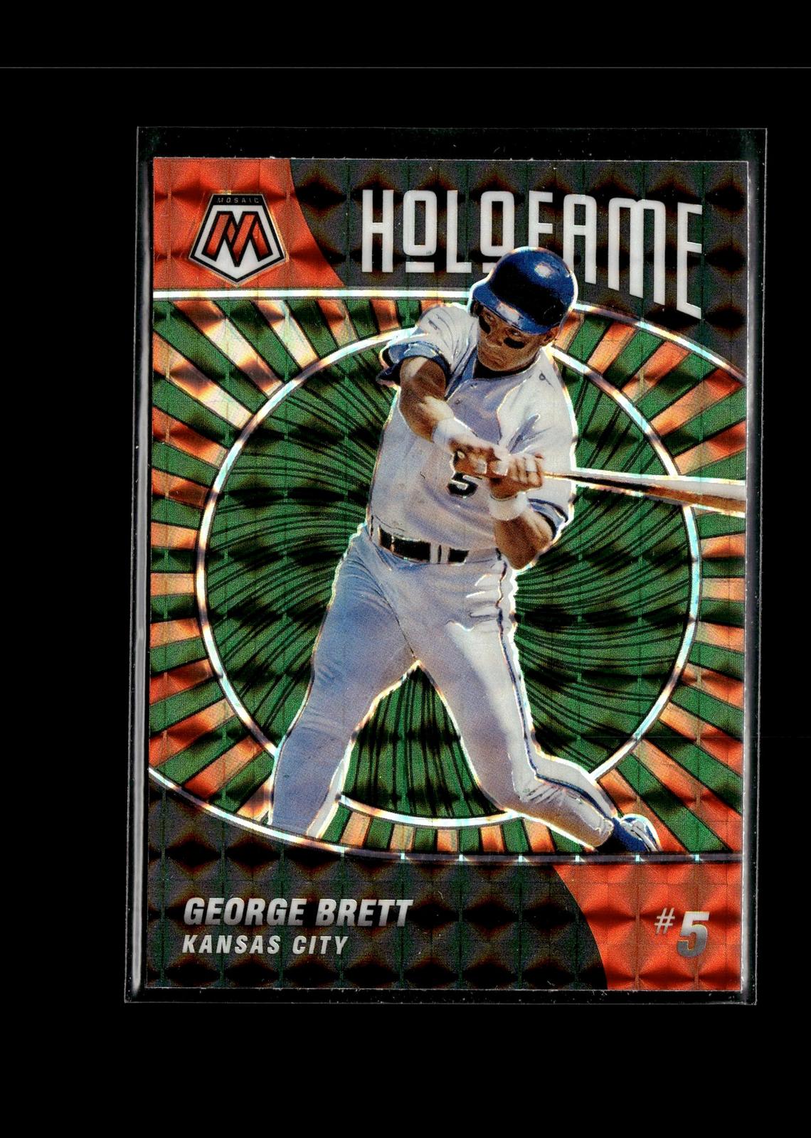 George Brett #HF-4 Holofame Green Mosaic 2022 Panini Mosaic Kansas City Royals
