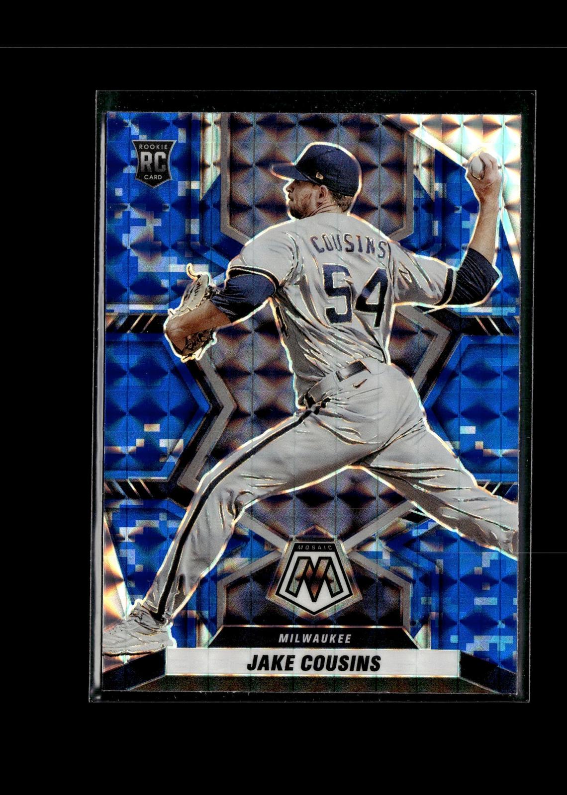 Jake Cousins #263 Blue Camo Mosaic 2022 Panini Mosaic Milwaukee Brewers
