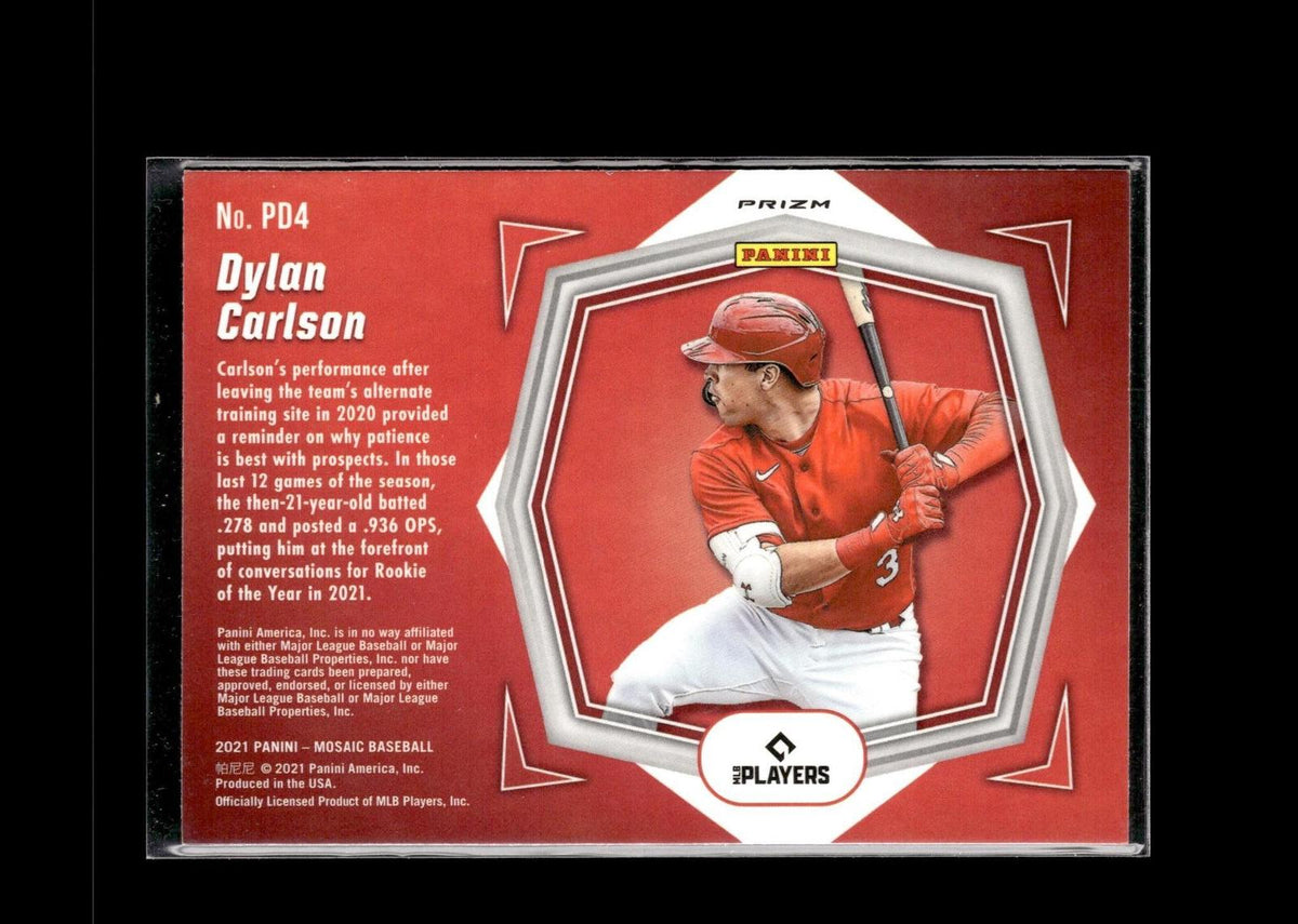Dylan Carlson #PD4 Debuts Mosaic 2021 Panini Mosaic St. Louis Cardinals