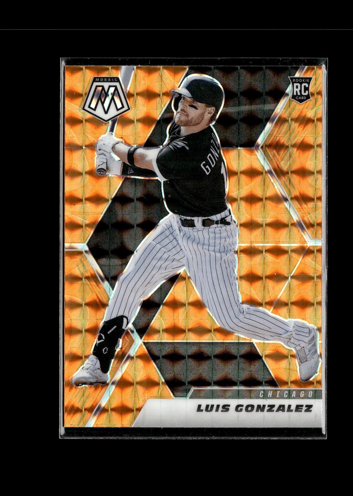 Luis Gonzalez #229 Reactive Orange 2021 Panini Mosaic Chicago White Sox RC