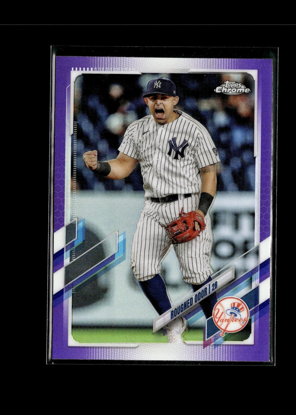 Rougned Odor #USC93 Purple Refractor 2021 Topps Chrome Update New York Yankees