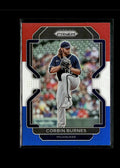 Corbin Burnes #208 Red/White/Blue Prizm 2022 Panini Prizm Milwaukee Brewers
