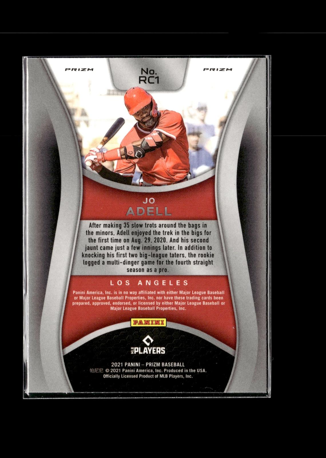 Jo Adell #RC1 Rookie Class Silver Prizm 2021 Panini Prizm Los Angeles Angels