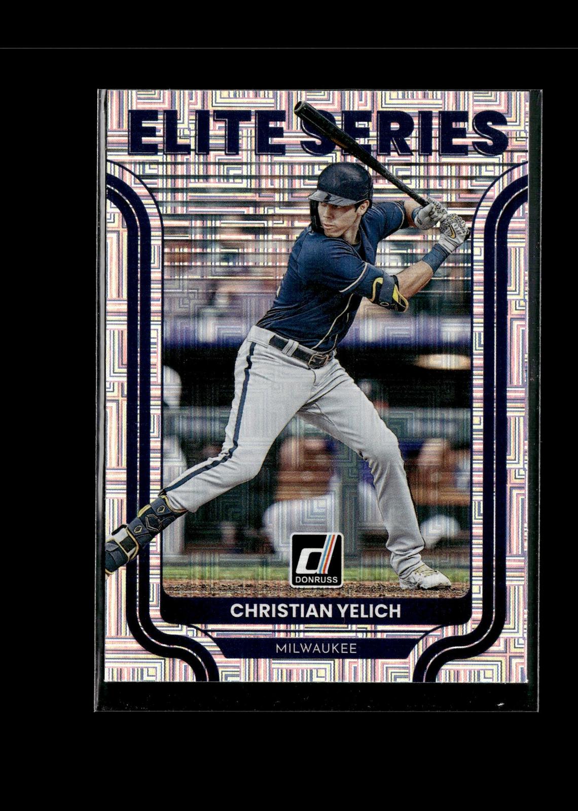 Christian Yelich #ES-2 Elite Series Vector 2022 Donruss Milwaukee Brewers