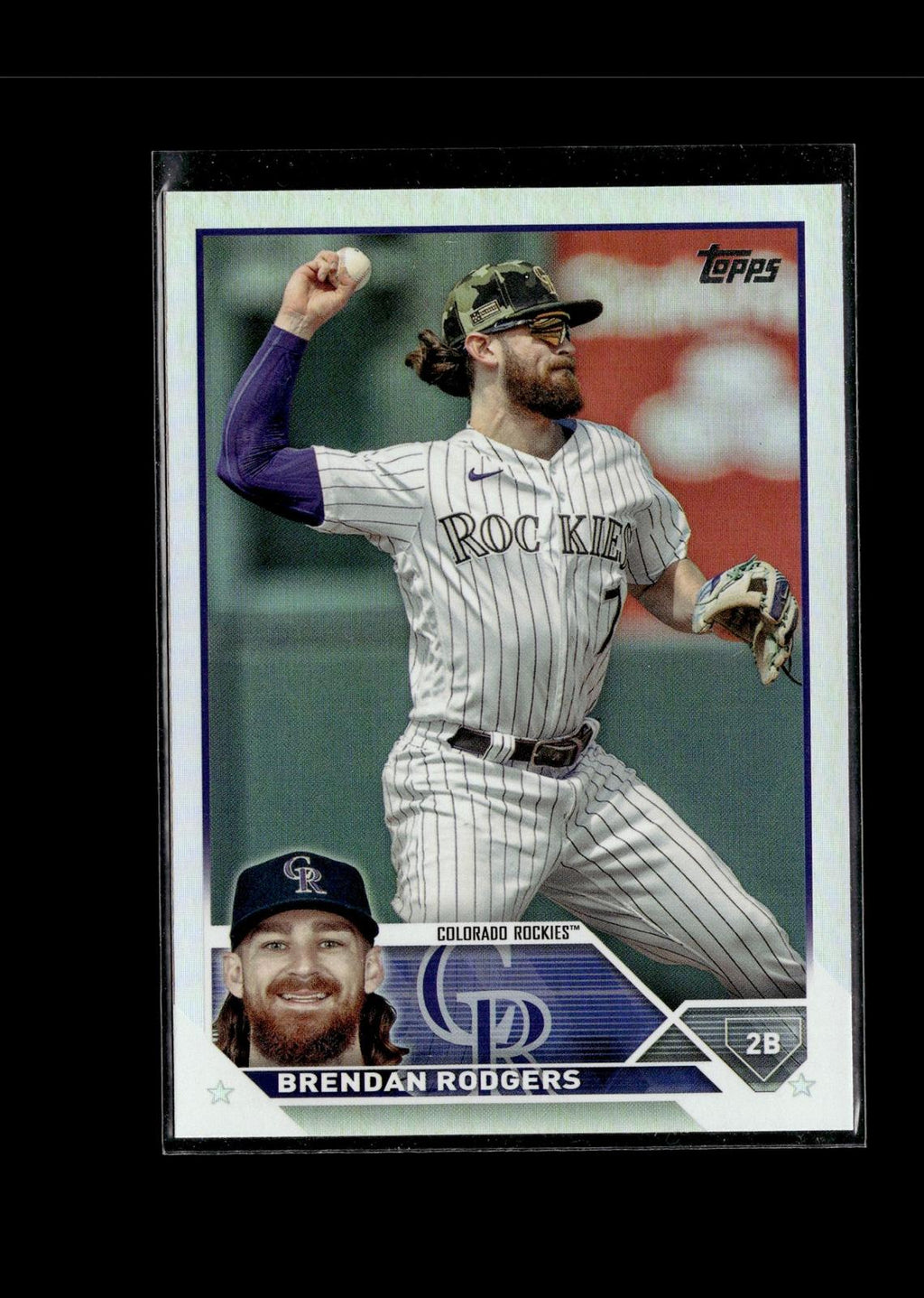 Brendan Rodgers #287 Rainbow Foil 2023 Topps Colorado Rockies