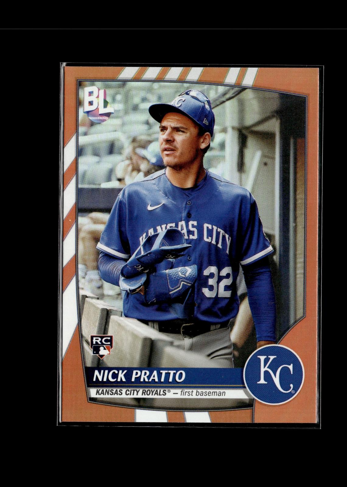 Nick Pratto #205 Electric Orange 2023 Topps Big League Kansas City Royals RC