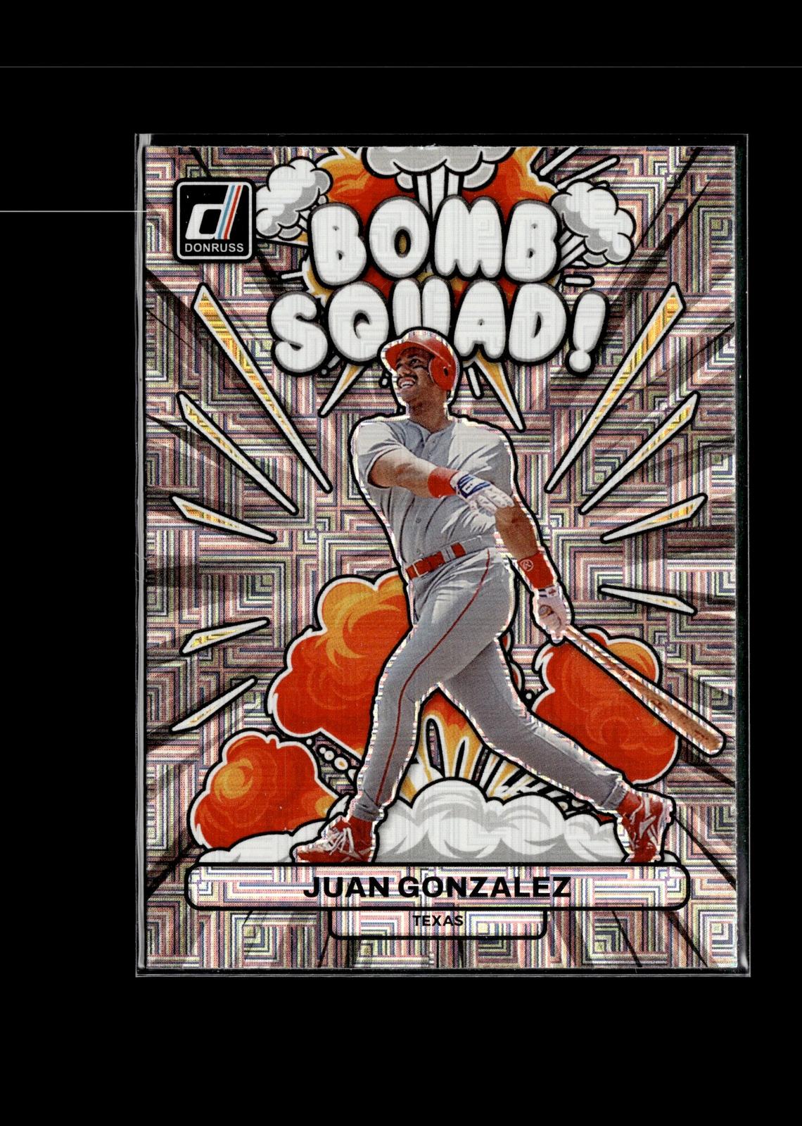 Juan Gonzalez #BS7 Bomb Squad Vector 2023 Donruss Texas Rangers