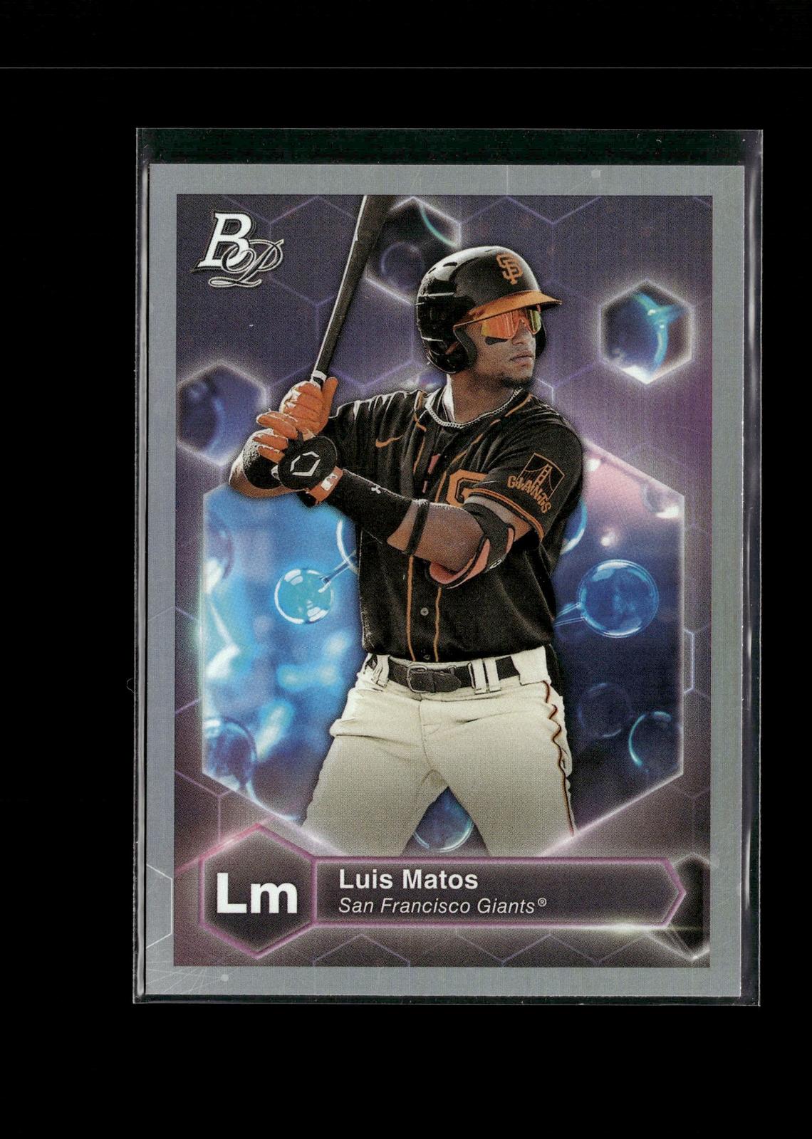 Luis Matos #PE-19 Precious Elements 2022 Bowman Platinum San Francisco Giants