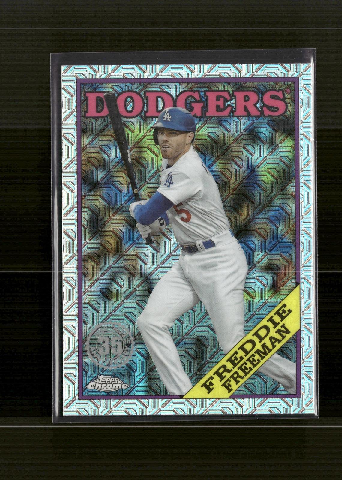 Freddie Freeman #T88C-100 1988 Topps 35th Anniversary Chrome 2023 Topps Dodgers