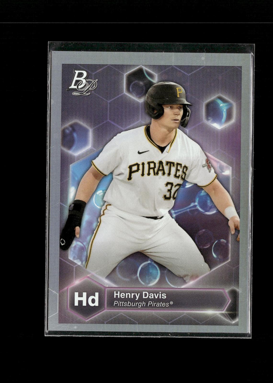 Henry Davis #PE-23 Precious Elements 2022 Bowman Platinum Pittsburgh Pirates