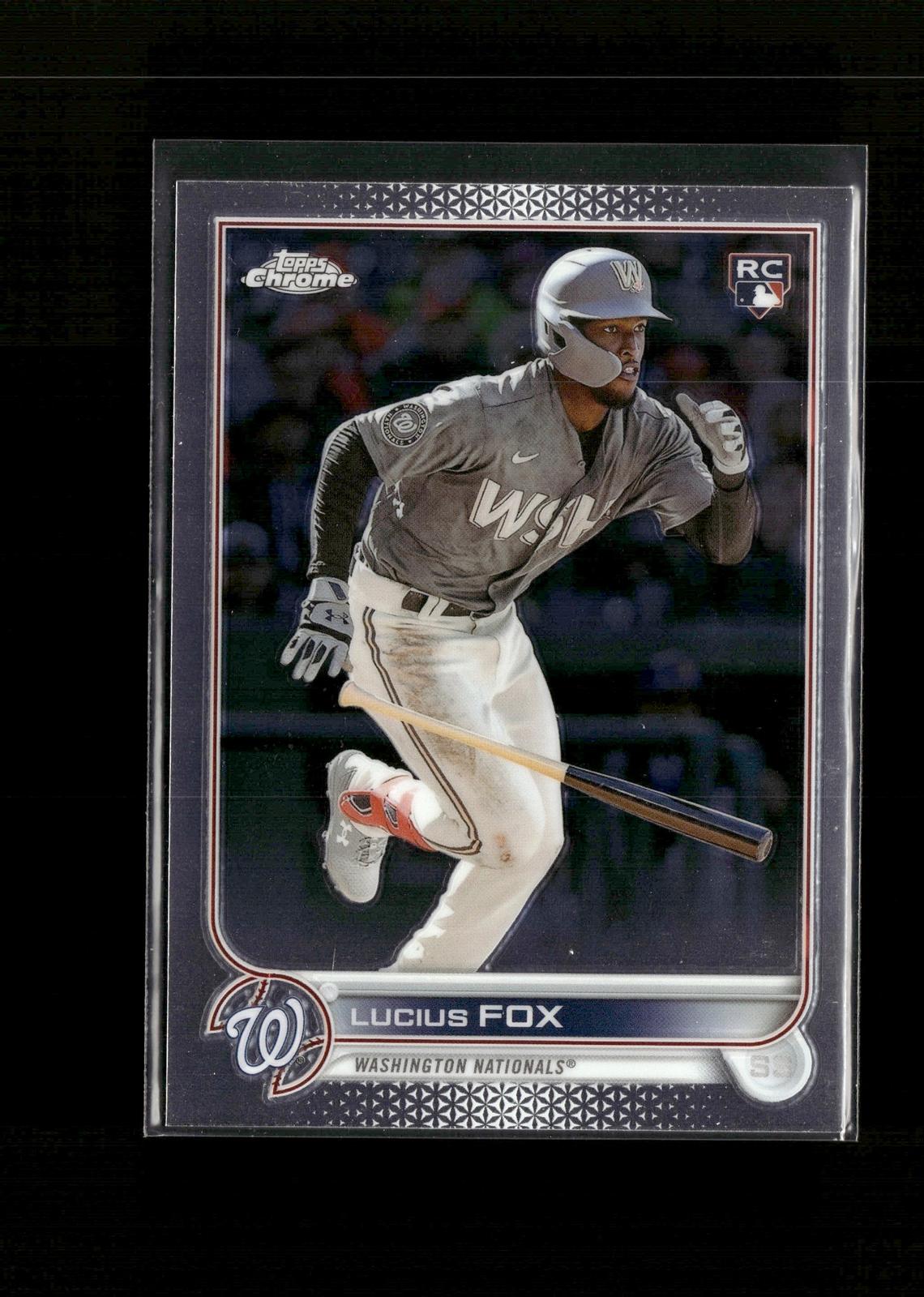 Lucius Fox #USC181 2022 Topps Chrome Update Washington Nationals RC