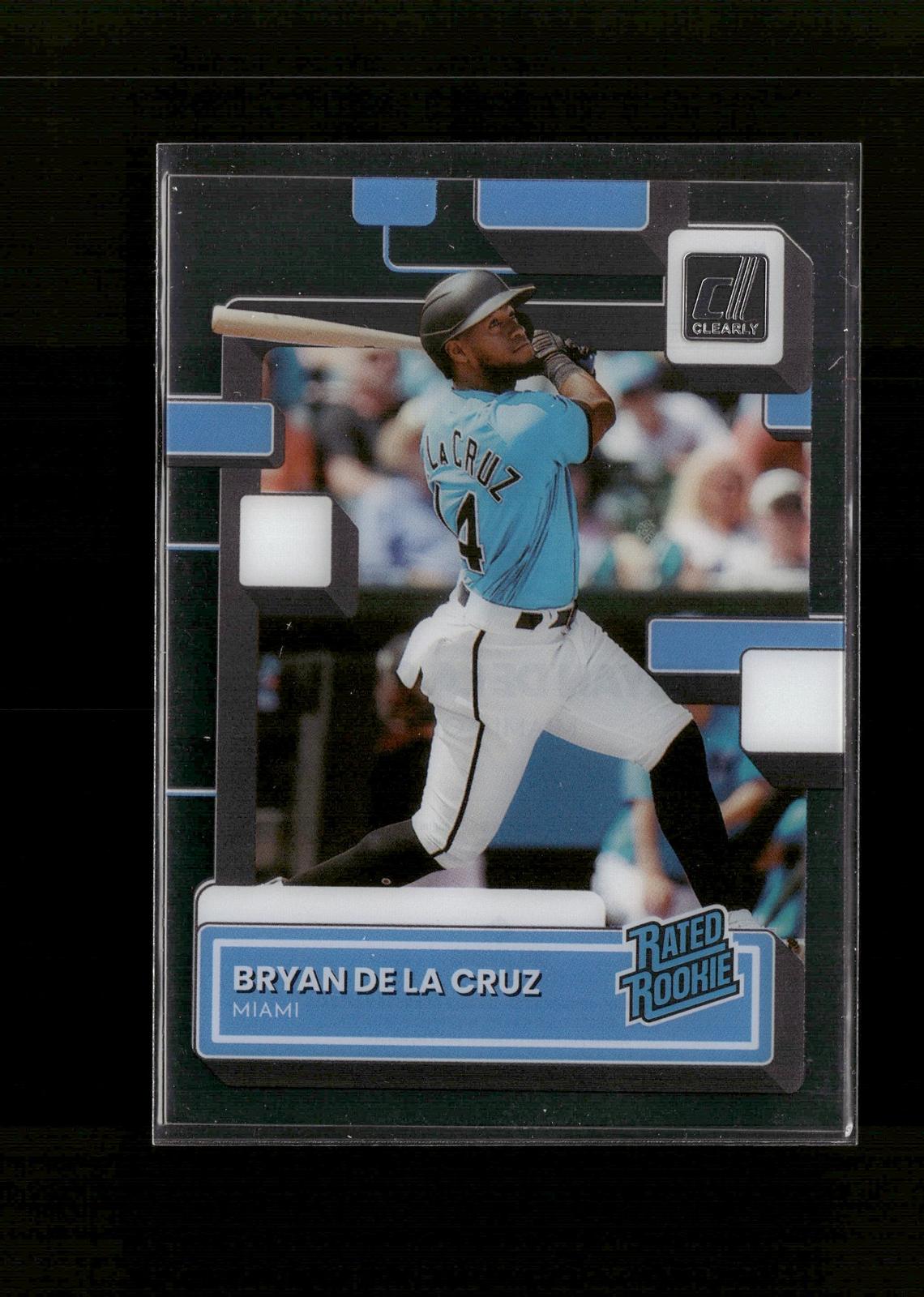 Bryan De La Cruz #67 Clearly Donruss 2022 Panini Chronicles Miami Marlins