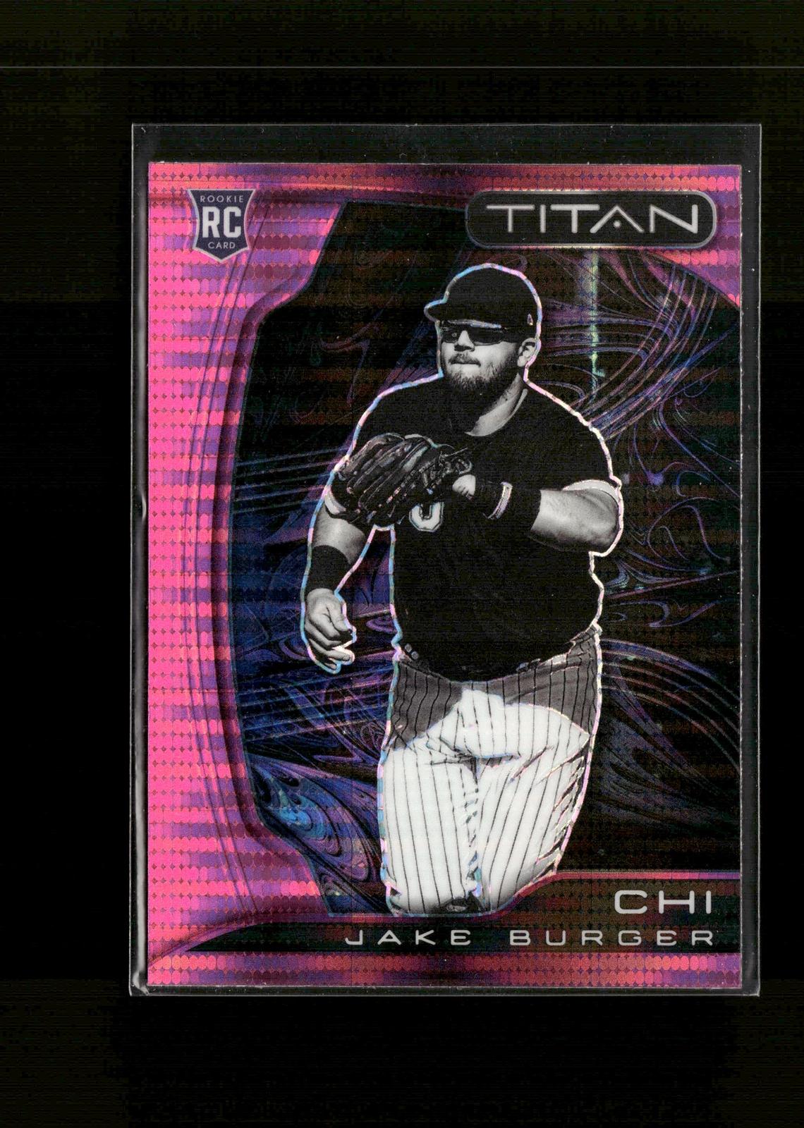 Jake Burger #13 Titan Pink Pulsar 2022 Panini Chronicles Chicago White Sox