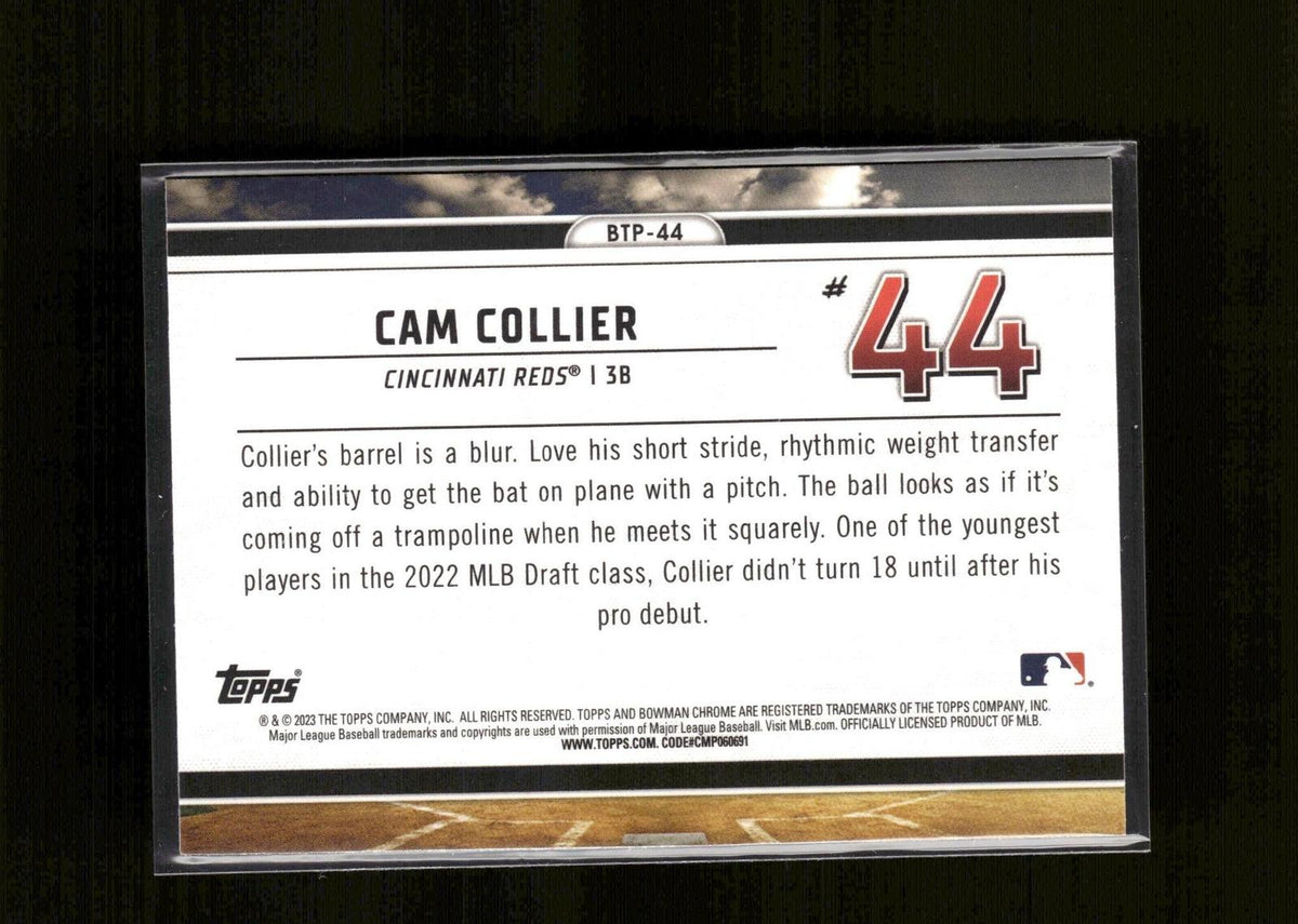 Cam Collier #BTP-44 Bowman Scouts Top 100 2023 Bowman Cincinnati Reds