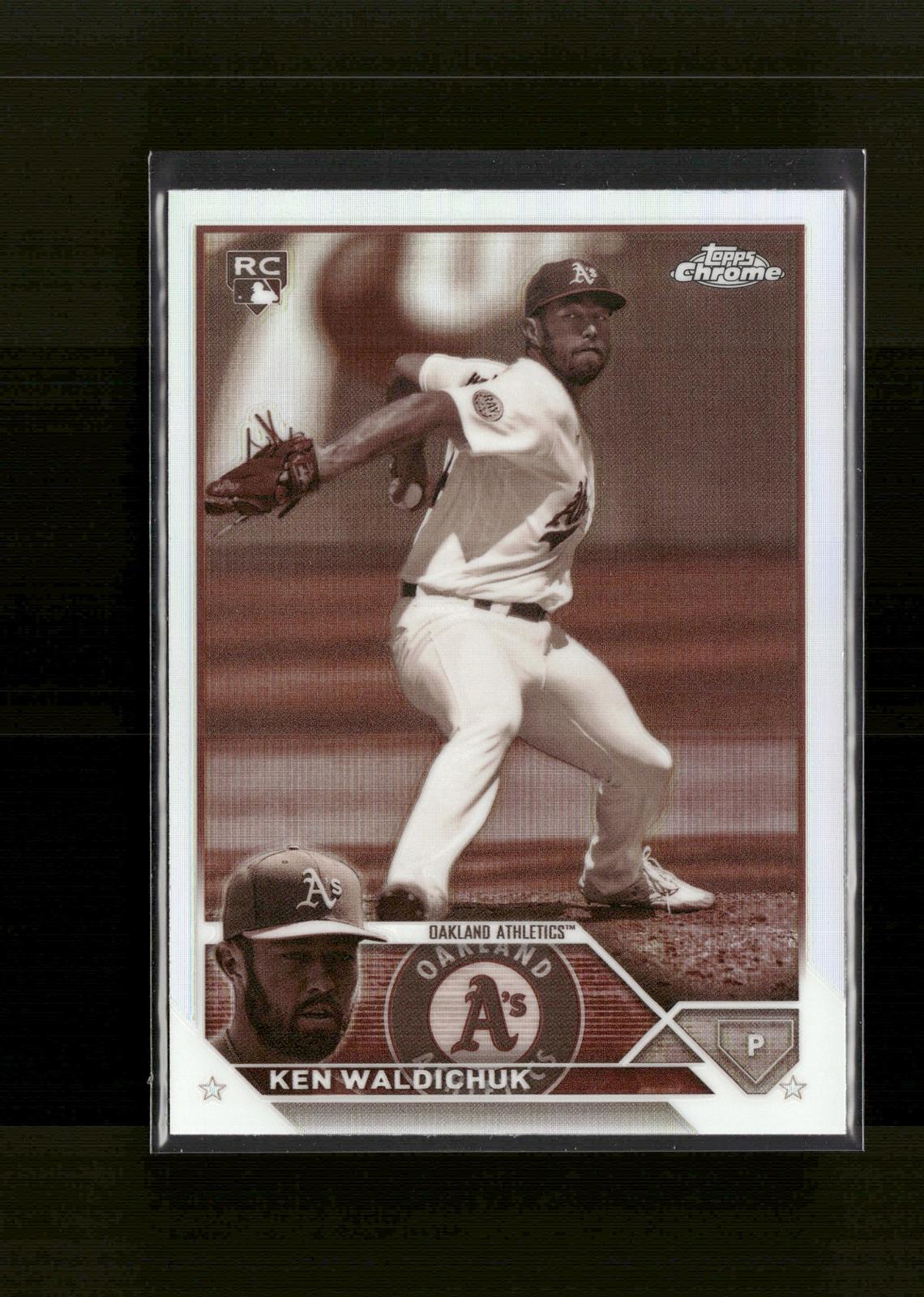 Ken Waldichuk #52 Sepia Refractor 2023 Topps Chrome Oakland Athletics