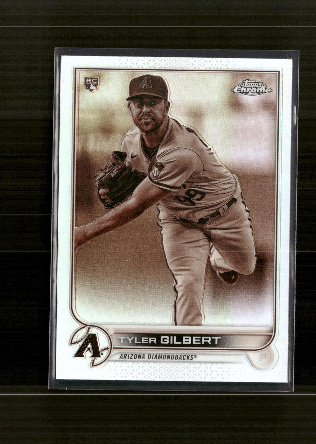 Tyler Gilbert #65 Sepia Refractor 2022 Topps Chrome Arizona Diamondbacks