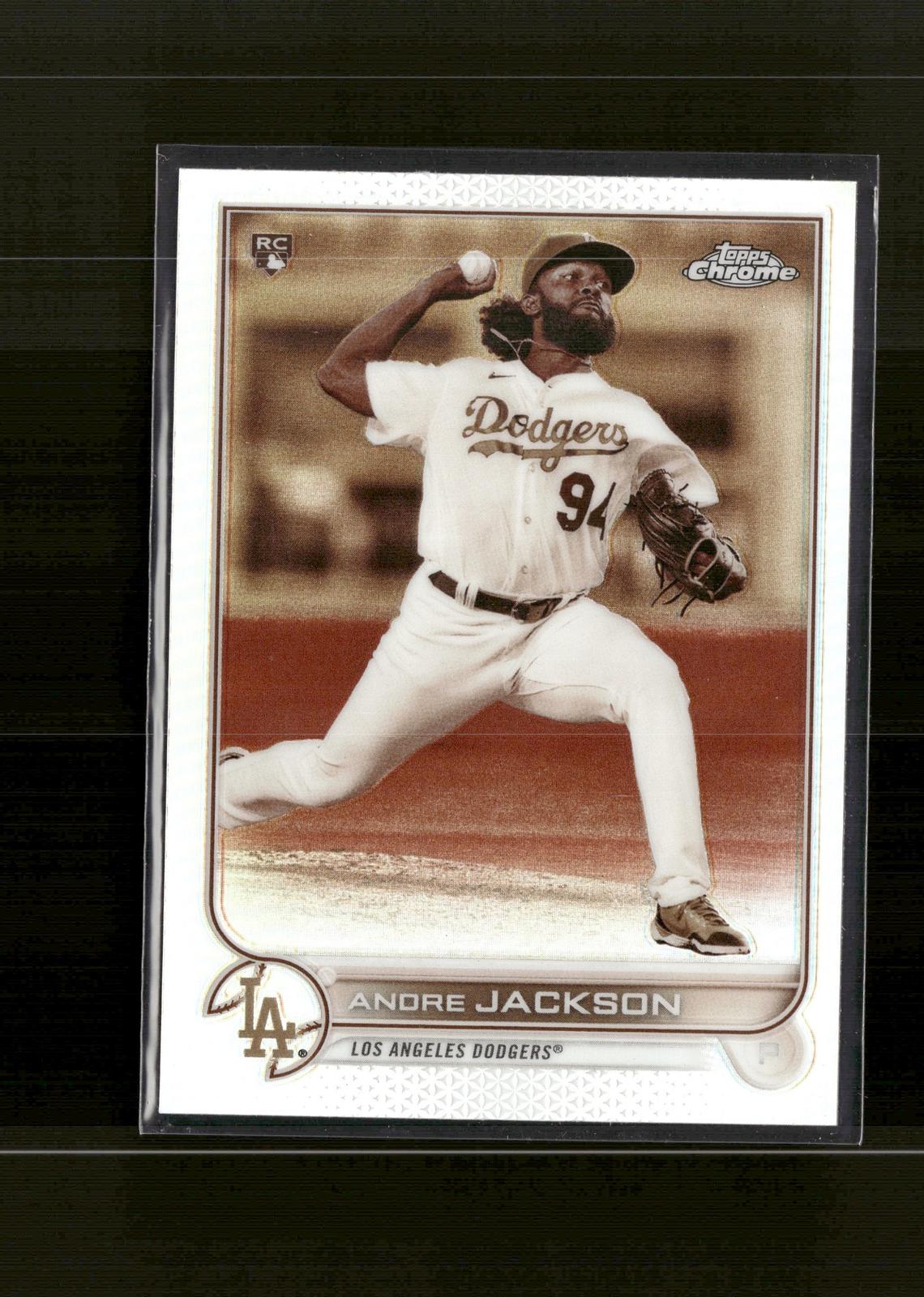 Andre Jackson #121 Sepia Refractor 2022 Topps Chrome Los Angeles Dodgers