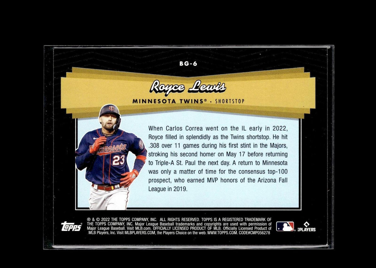 Royce Lewis #BG-6 Topps Black Gold 2022 Topps Update Minnesota Twins