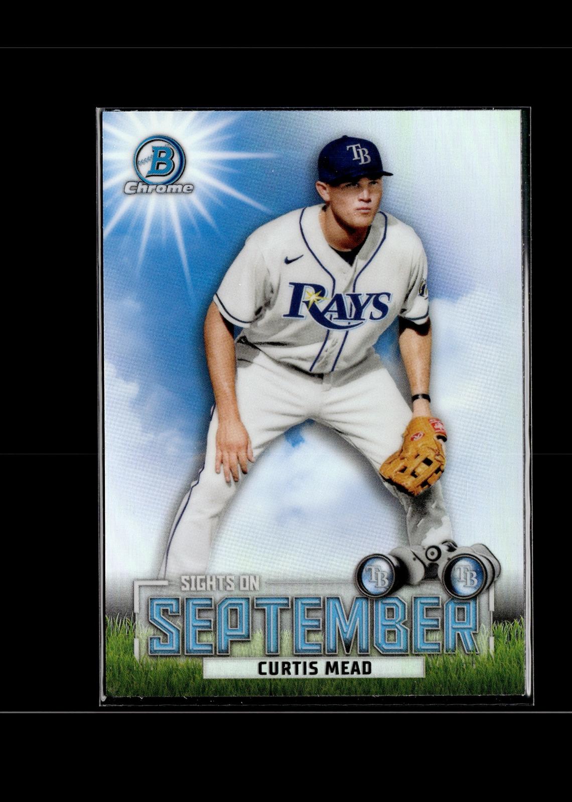 Curtis Mead #SOS-20 Sights on September 2023 Bowman Tampa Bay Rays