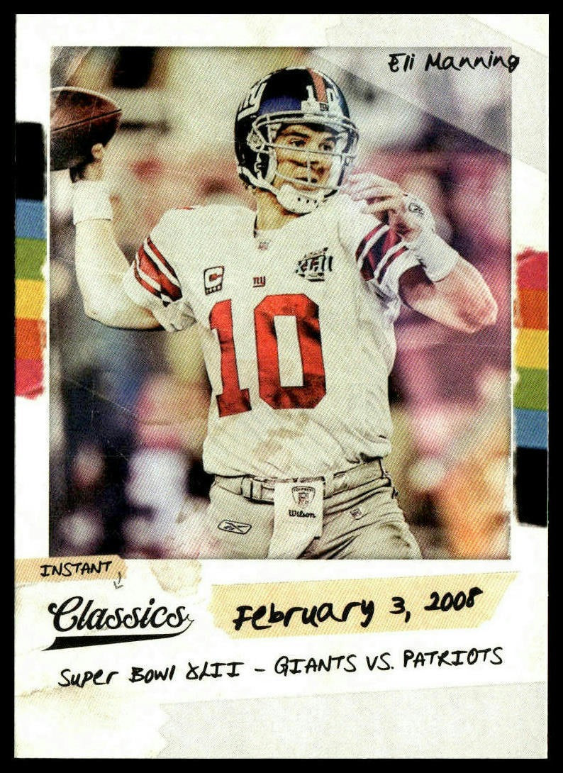 Eli Manning #6 Instant Classics 2018 Panini Classics New York Giants
