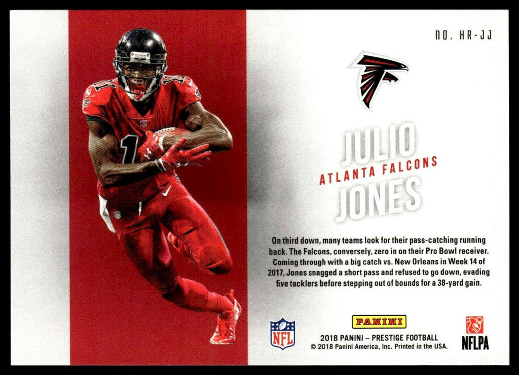 Julio Jones #HR-JJ Highlight Reel 2018 Panini Prestige Atlanta Falcons