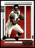 Michael Vick #LGD-MVI Legendary Contenders 2021 Panini Contenders Falcons