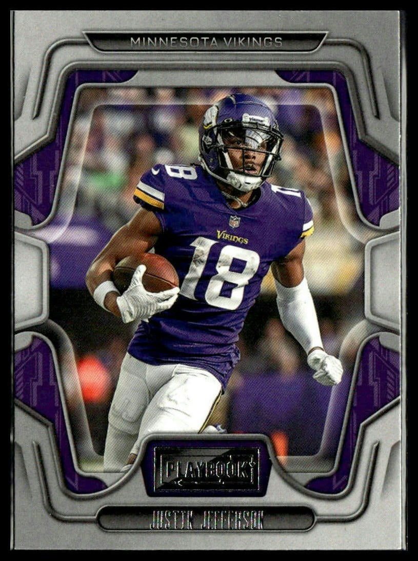 Justin Jefferson #61 2022 Panini Playbook Minnesota Vikings