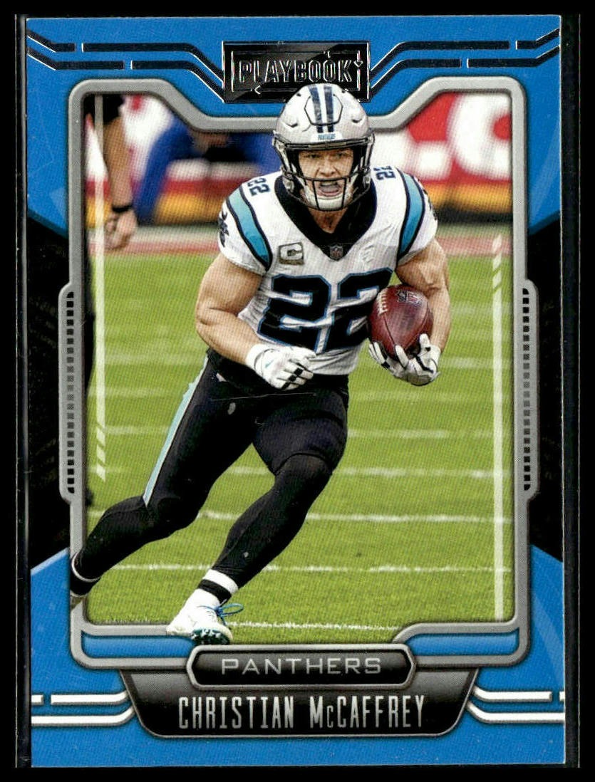 Christian McCaffrey #12 2021 Panini Playbook Carolina Panthers