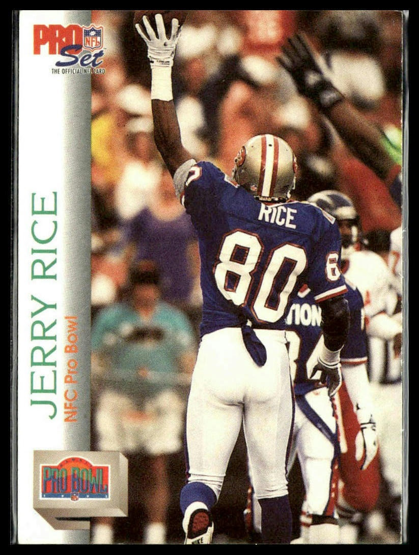 Jerry Rice #418 1992 Pro Set San Francisco 49ers