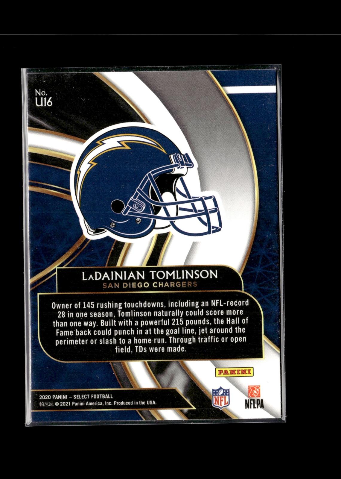 LaDainian Tomlinson #U16 Unbreakable 2020 Panini Select San Diego Chargers
