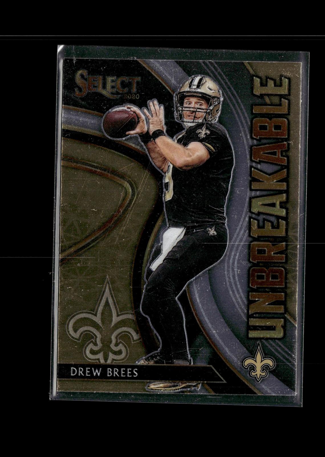 Drew Brees #U17 Unbreakable 2020 Panini Select New Orleans Saints