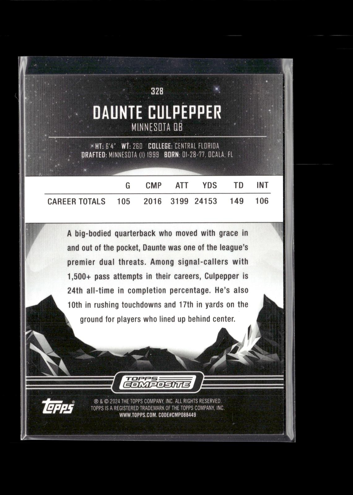 Daunte Culpepper #328 2023 Topps Composite Minnesota Vikings